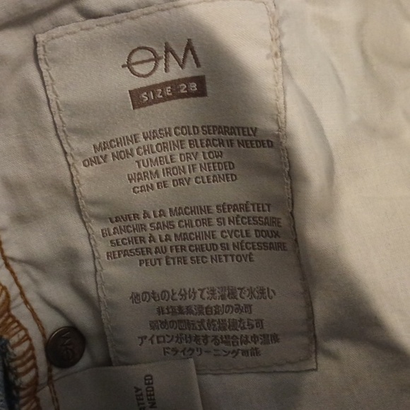 Objects Without Meaning Light Wash High Waisted Cropped Zipper Ankle Jeans A5 - Picture 4 of 6